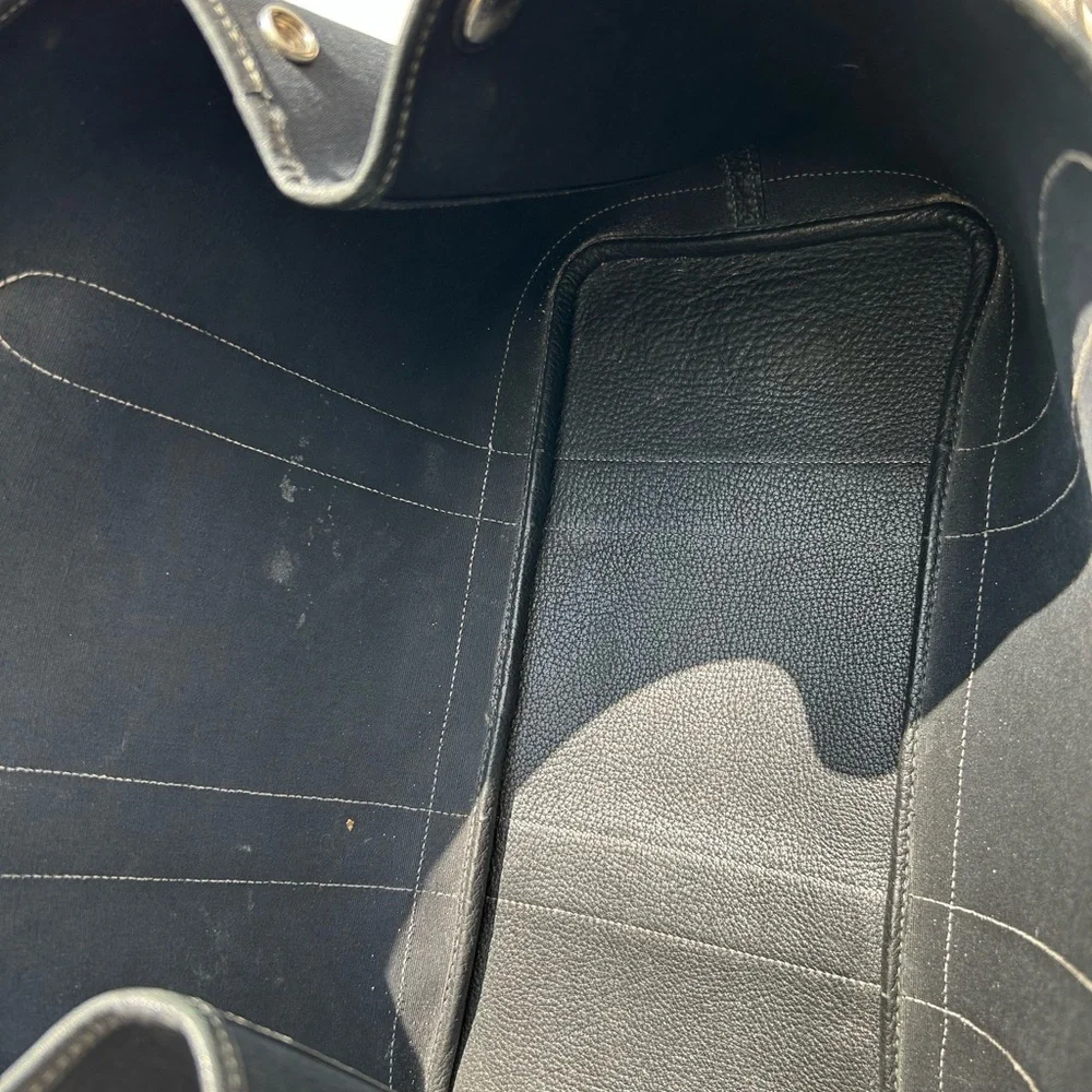 HERMÈS Black Large Garden Party 36 Canvas Bag - Picture 7 of 12